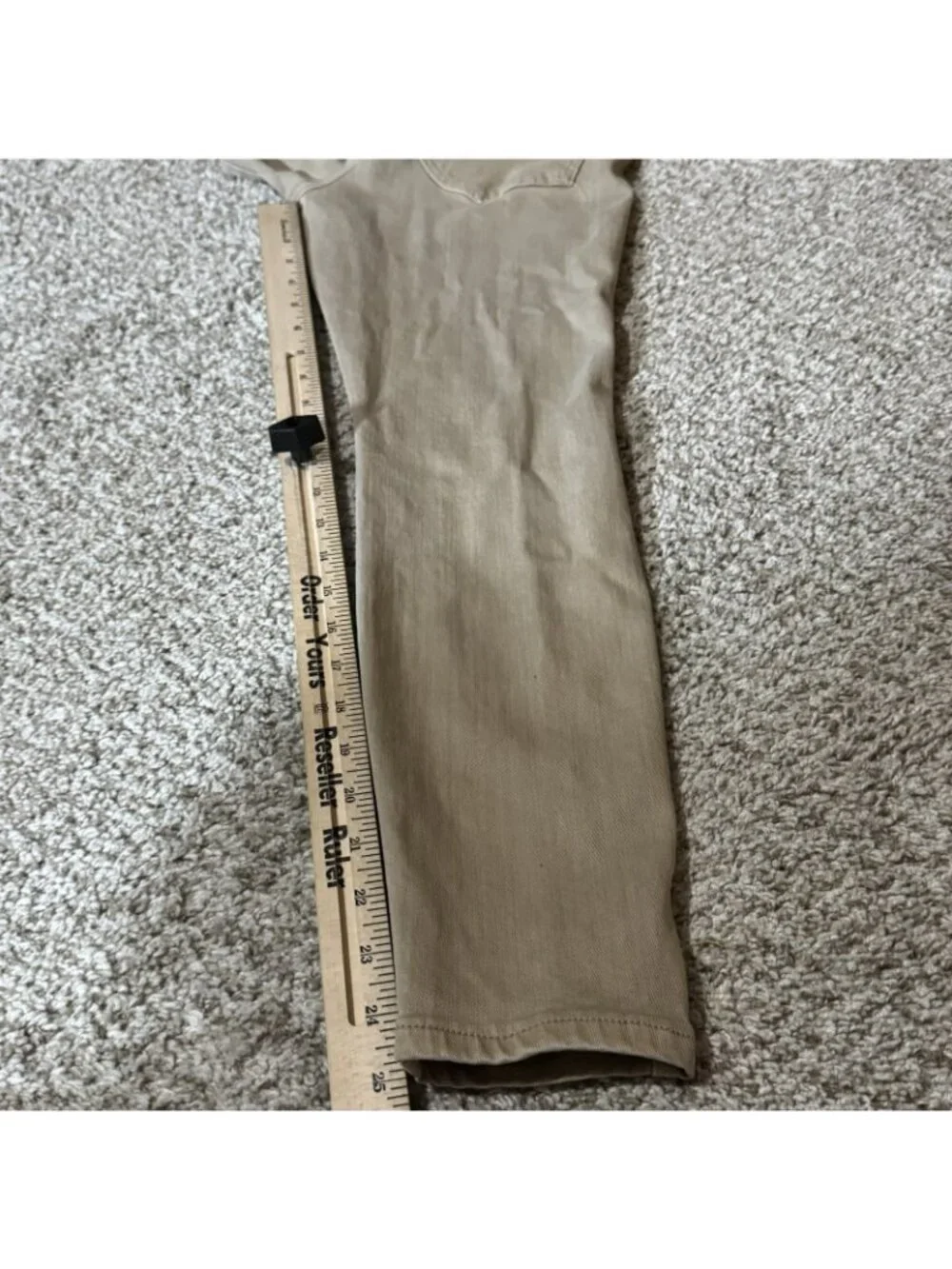 Liverpool Los Angeles Pants Womens Petite 4/27 Tan Skinny Chinos Stretch
